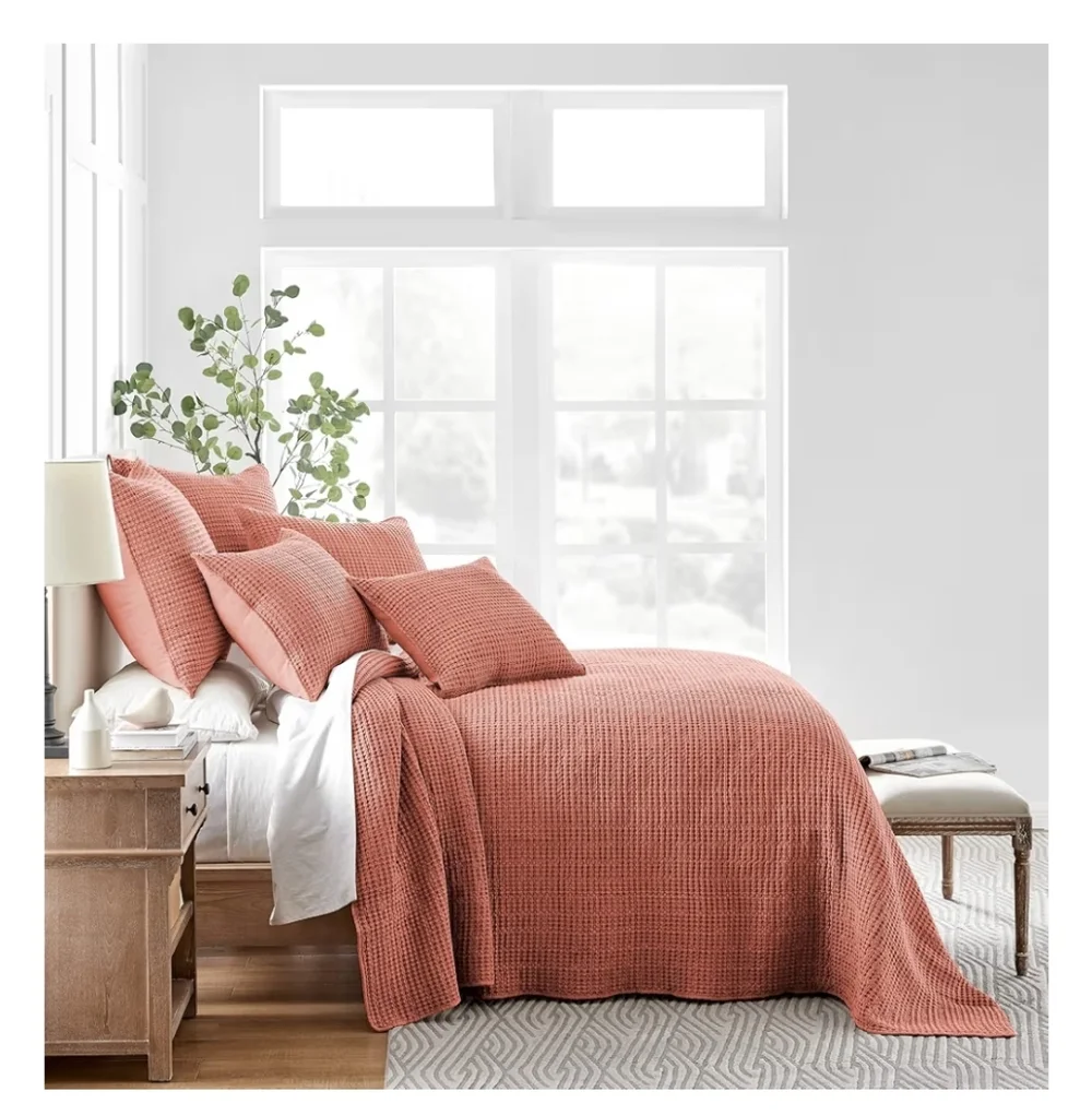 Levtex Home Mills Waffle Queen Bedspread Set (104x106in) with 2 Pillow Shams